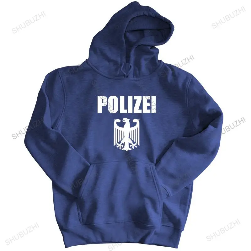 brand fall spring hoodie Create Your Own hooded Germany Polizei Officer Toutes Les Tailles thin hoody bigger size