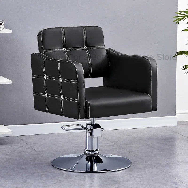 

Stylist Barbers Armchairs Professional Leather Rotating Pedicure Hairdressing Chair Aesthetic Cadeira Salon Furniture MQ50BC