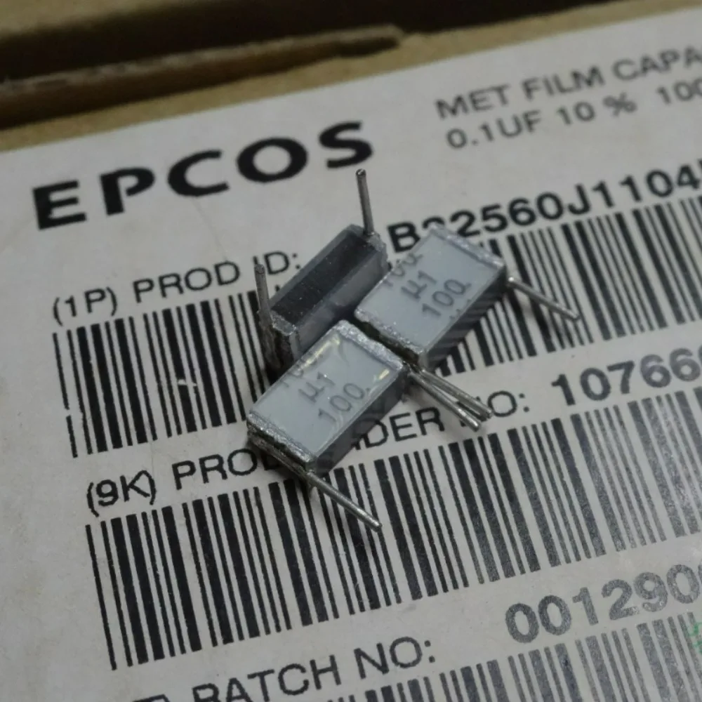 10pcs/lote EPCOS 0.1uf 100v 100nf u1 104 Novo Capacitor de Filme em Camadas 7.5mm B32560J1104K