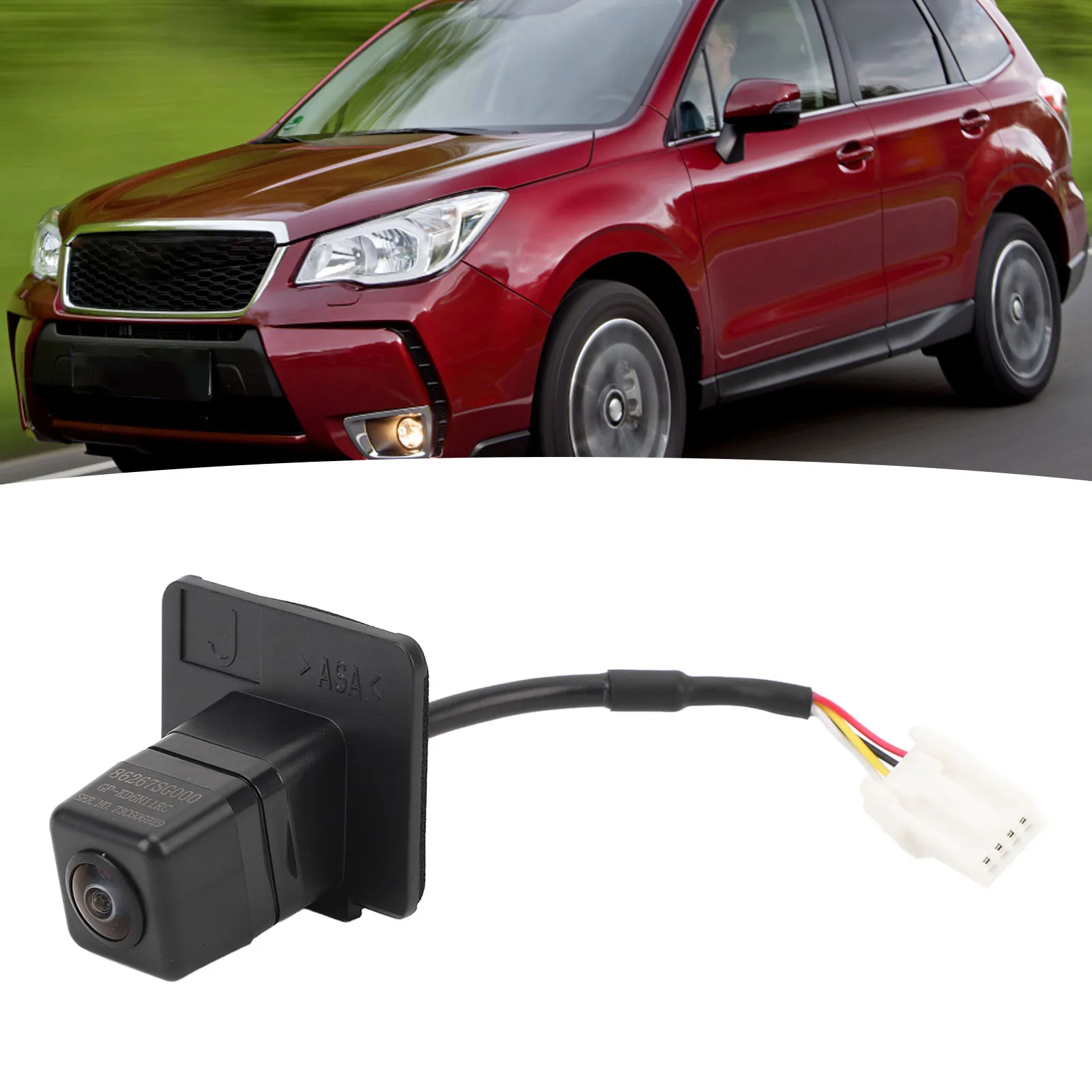Car Rear View Backup Camera Waterproof High Definition Image Improve Parking Safety SU1960102 for Subaru Forester 2014 to 2016