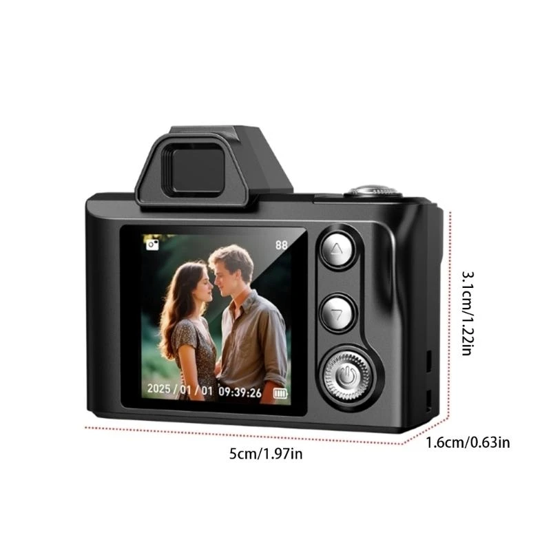 Elastomer Bảo Vệ Trẻ Máy Ảnh Kỹ Thuật Số 64MP Ống Kính 64G Thẻ Lưu Trữ Được Cài Đặt Sẵn Thường Trực Xây Dựng Cho Ngoài Trời