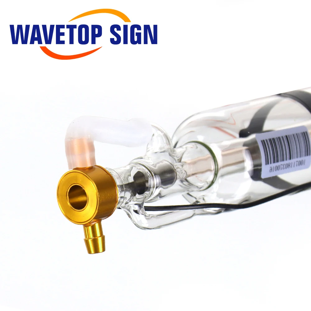 WaveTopSign Co2 Glass Laser Tube 1000mm 50W Glass Laser Lamp for CO2 Laser Engraving Cutting Machine Marking Equipment Parts