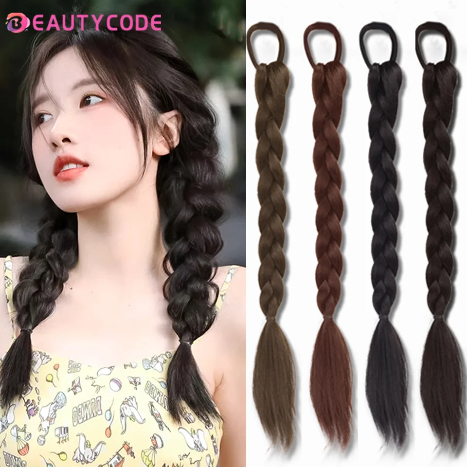 BEAUTYCODE Tổng Hợp Quyền Anh Bím Tóc Ngọc Trai Dây Bện Mùa Hè HairPicecs Kẹp Tóc Cho Nữ Áo Kiểu Tóc Tóc Giả