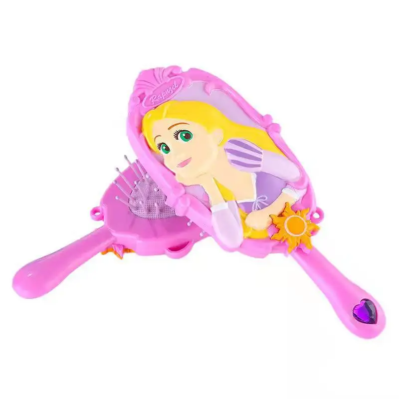 Disney Princess Combs Ariel Rapunzel Cartoon Anime Figures Air Cushion Massage Comb Hairdressing Tool Kids Girls Birthday Gifts