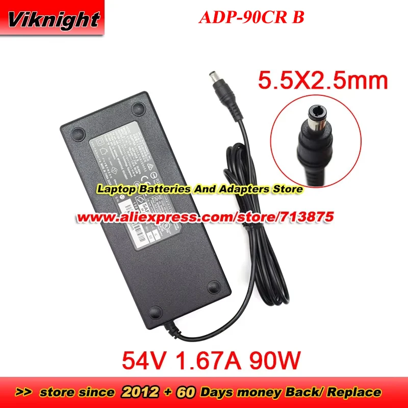 

ADP-90CR B AC Adapter 54V 1.67A 90W Switch Power Supply For CALLX 300-02777 10 With 5.5X2.5mm Tip