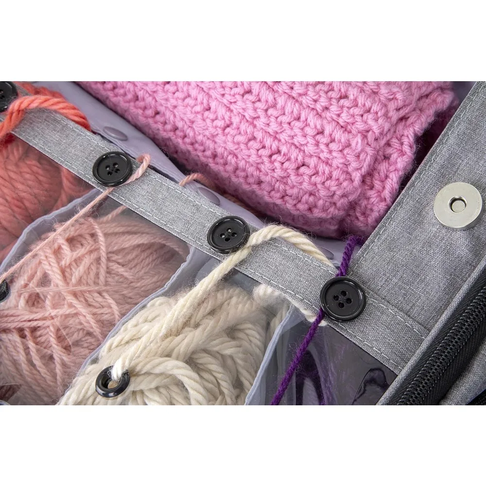 Borsa per progetti grigia Needleworks