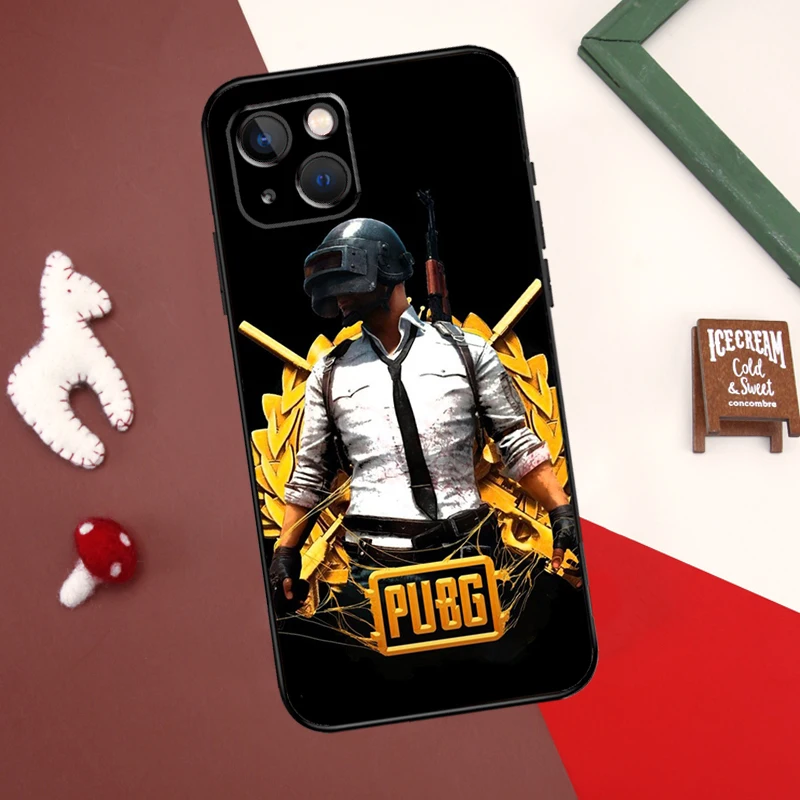 Game PUBG Case For iPhone 16 X XR XS Max 12 13 Mini Plus 11 12 13 14 15 Pro Max Back Cover