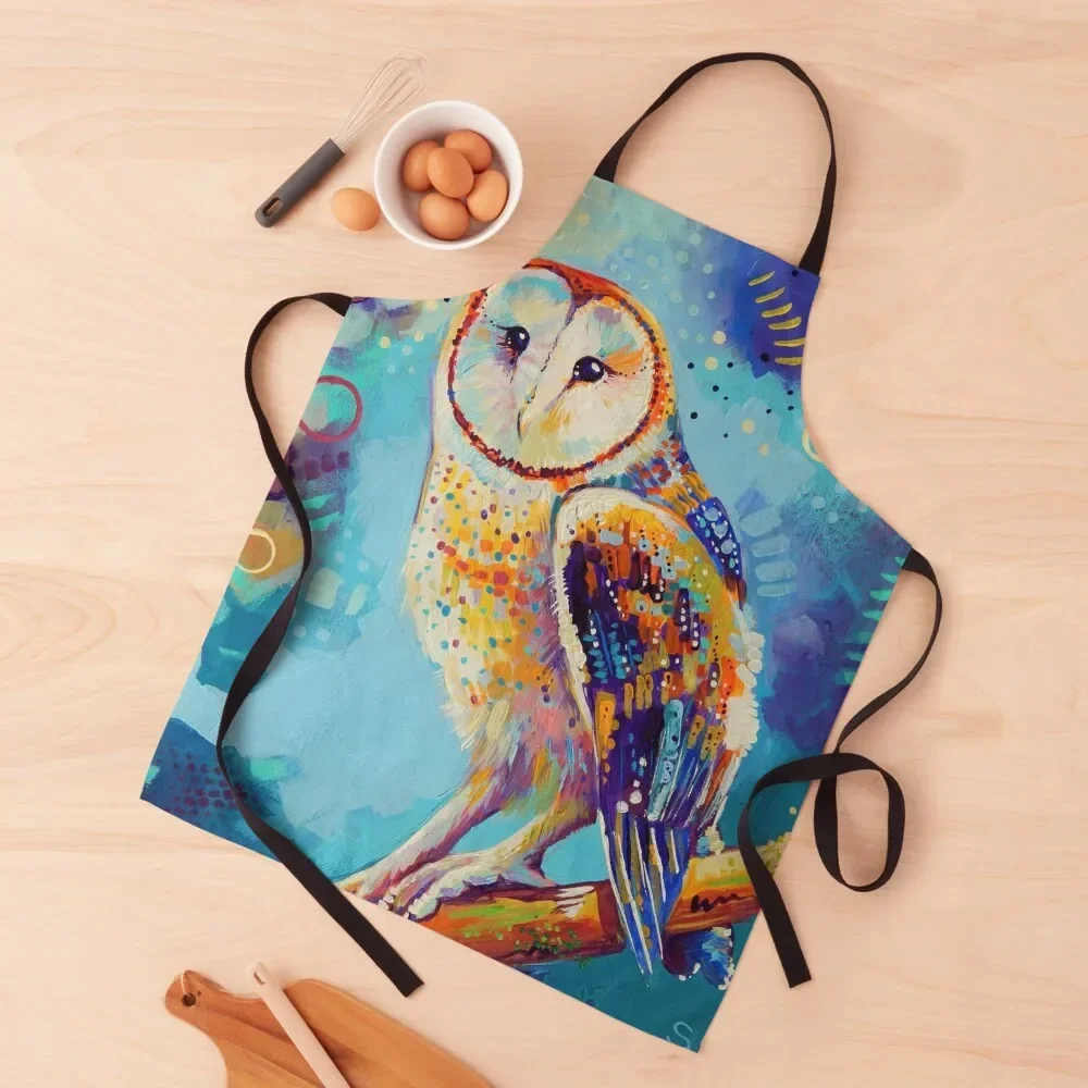 

Barn Owl Apron christmas kitchen cloths For Home Accessories Apron