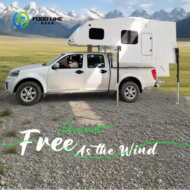 Customized Luxury Hardtop Pickup Truck Camper All‑Season Waterproof Truck Bed Camper Shell Slide‑in Truck Pickup Camper