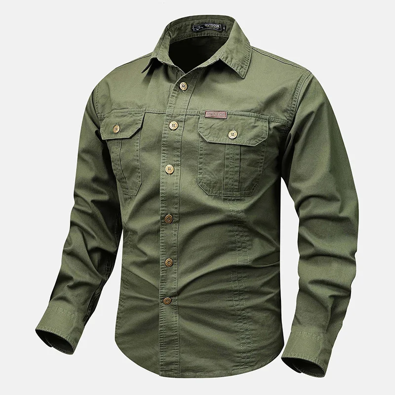 Spring and Autumn Hot Selling Men's Outdoor Activities Leisure Large Size Tactical Top Men's Fashion Thin Coat Men's Shirt