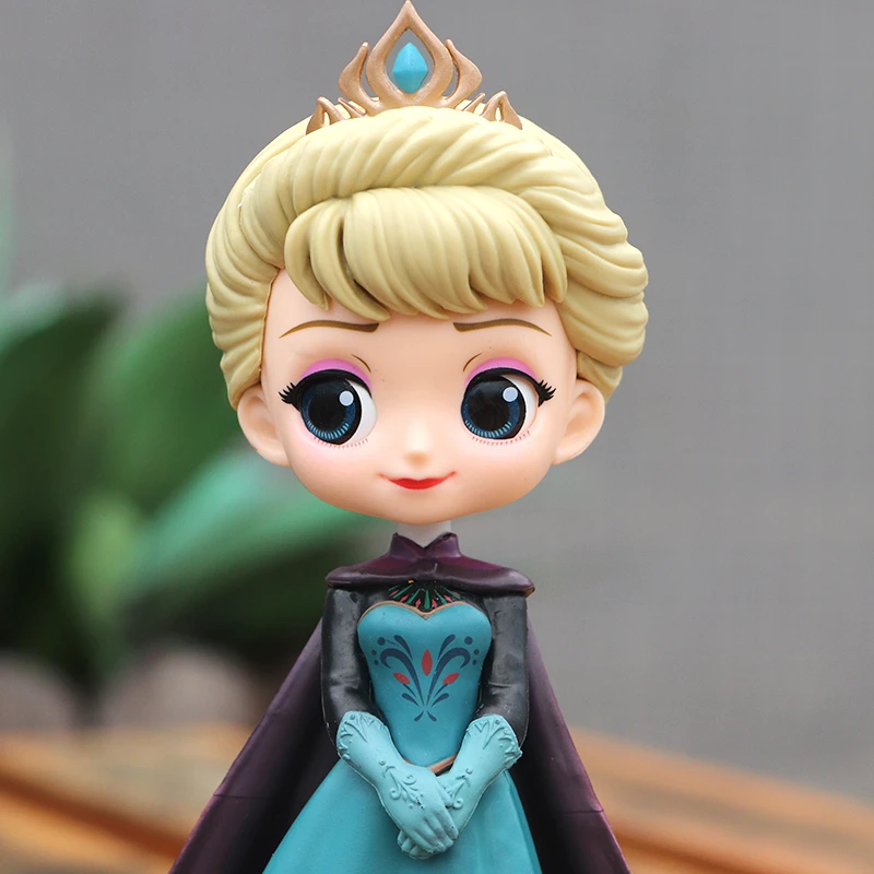 Princess Q Elsa Anna Figures PVC Model Doll Action Collection Figurine Toy for children gift desktop ornament view 5