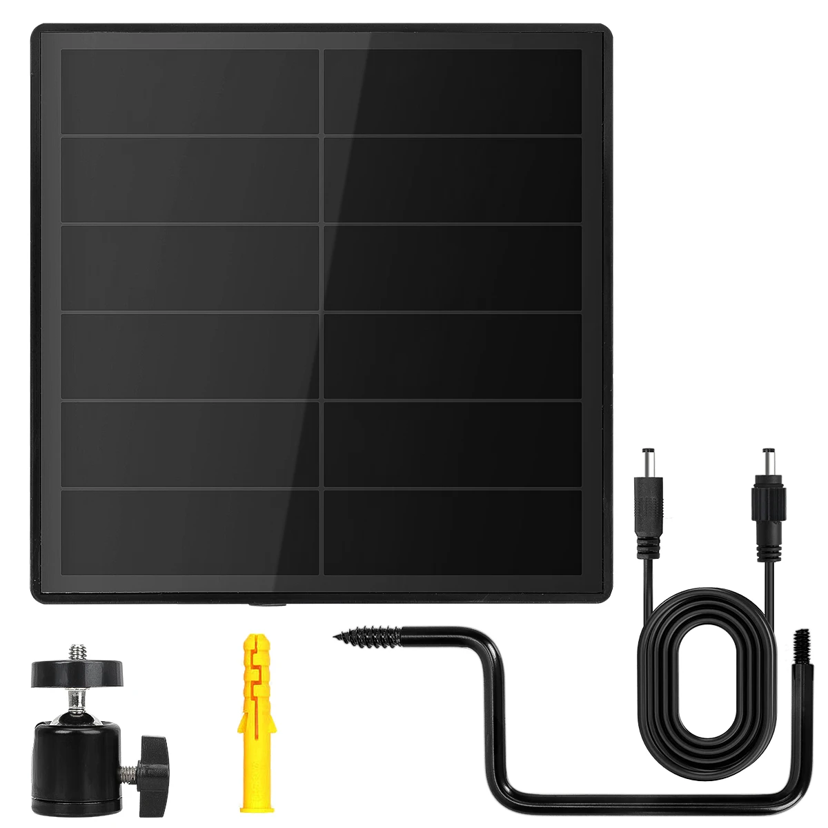 d5-トレイルカメラ-ソーラーパネル-5v-6v-出力-5w-ソーラーバッテリー充電器キット、内蔵-15600mah、ip66-防水、セキュリティカメラ用