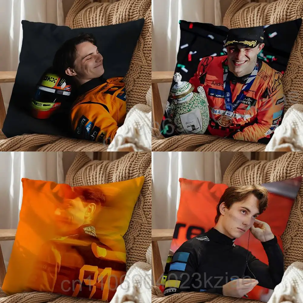 Seasonal Rise Oscar Piastri Pillow Case Office Cushions Suitable For Sofa Car Bedroom Decorative Cushion Cover