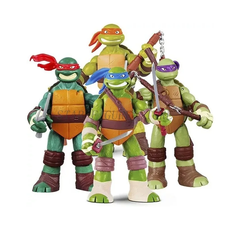 Anime 2012 Teenage Mutant Ninja Turtles Action Figure Raphael Leonardo Donatello Figurine PVC Collection TMNT Figures Model Toys