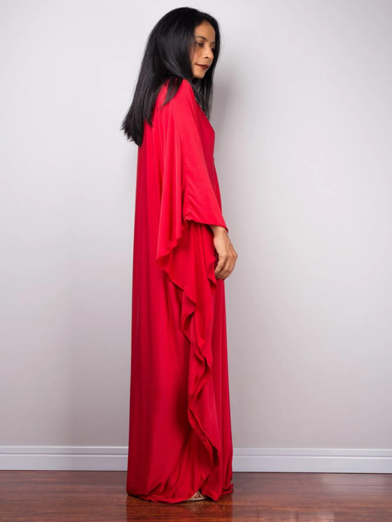 Kaftan Dresses for Women Plus Size Bathing Suit Cover up Vneck Batwing Dress Loose fit Moroccan Caftan mumu Dresses