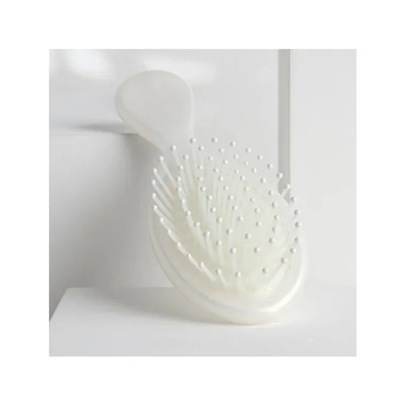 Сплошной цвет, мини-расческа, женская портативная маленькая подушка безопасности, массажная расческа для волос, милая расческа для волос для девочек и детей, расческа для волос