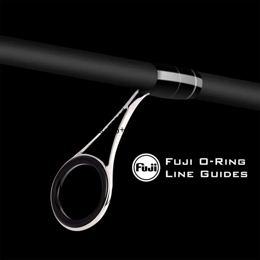 Perigee II Spinning & Casting Fishing Rods, Fuji O-Ring Line Guides, 24 Ton Carbon Fiber Casting and Spinning Rods - Two Pieces