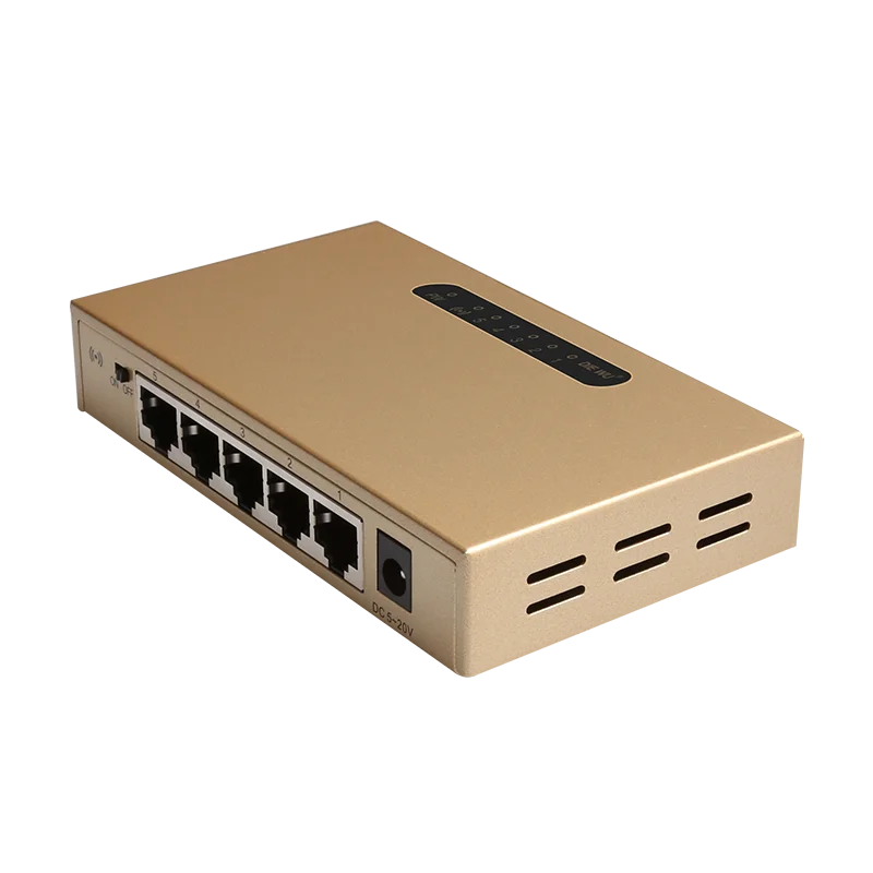 2 PZ DIEWU Nuovo design a 5 porte Supporto per amplificazione del segnale Switch di rete 10/100 Mbps