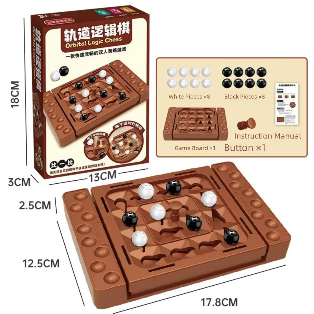Interaktives Touch-Flip Schwarz-Weiß-Schach Lustiges Intelligentes Tischbrettspiel Denk- und Reasoning-Brettspielset