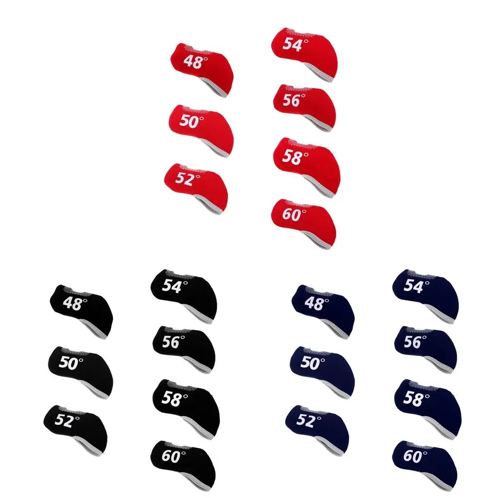 Replacement Golf Headcover Putter Head Cover Sleeve - (48°, 50°, 52°, 54°, 56°, 58°, 60°) & 3 Colors