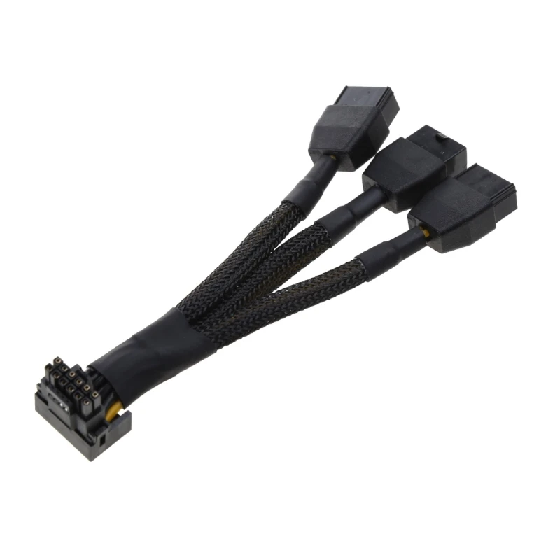 Catu Daya Kartu Grafis 3x8pin 16pin (12+4P) Kabel 3x8pin 4x8Pin Pcie 5.0 Dropship