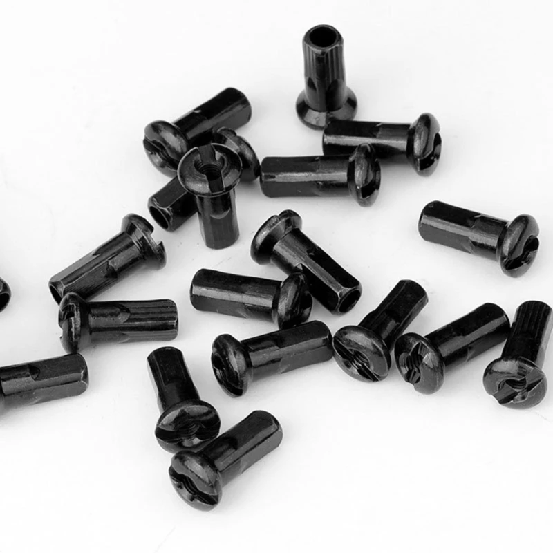 50PCS Brass Spoke Nipple 14G 13G 12G Mountain Road Bicycles Wheel E-bike Scooter Bike Spoke Brass Bike Part Coated