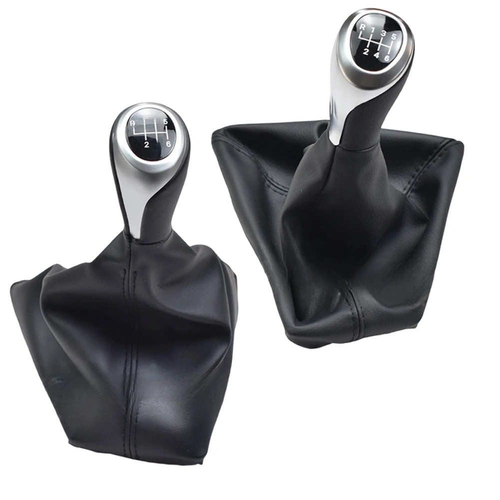 

Car Manual 6 Speed Shift Knob With Leather Boot For BMW 1 Series F20 F21 2011-2016 Interior Gear Shifter Replacement