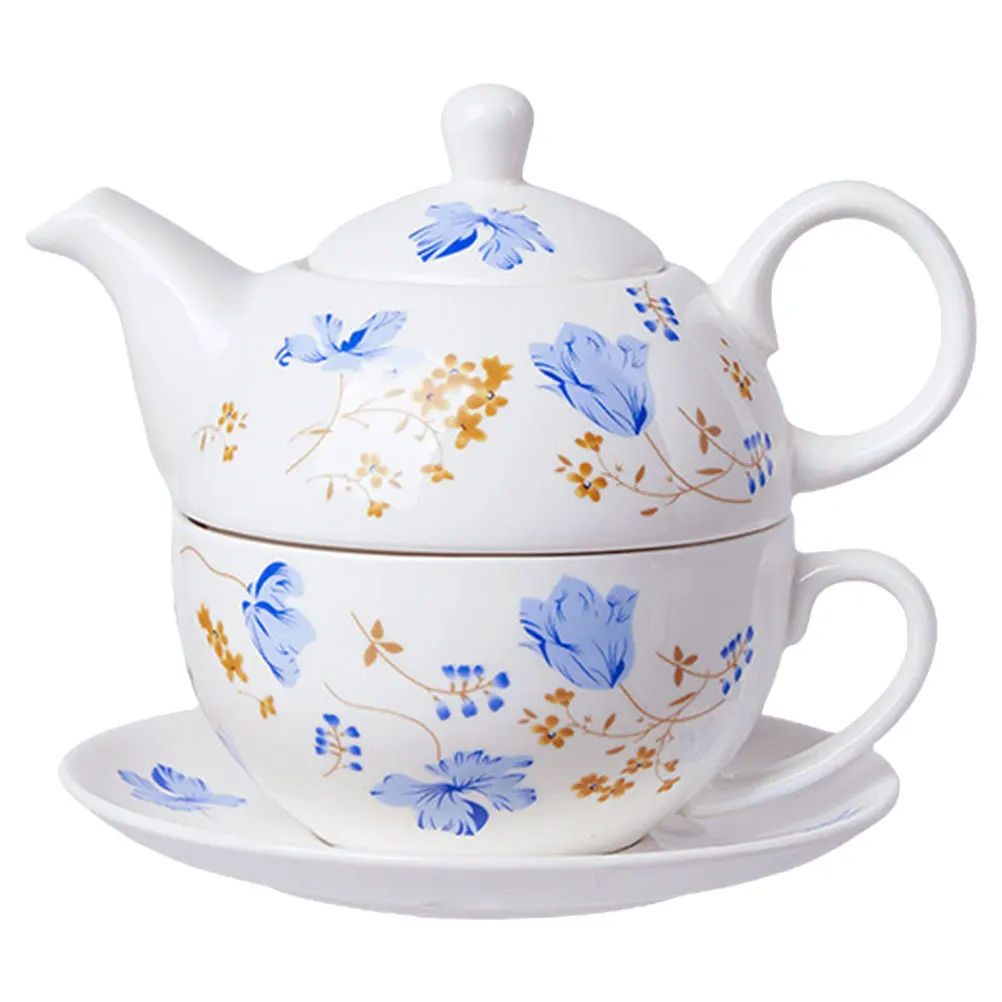 

Ceramic Tea Pot Set Kung Fu Teaware Multiple Usage for Loose Leaf Tea Bag Fruit Soaking Teapots Teapot