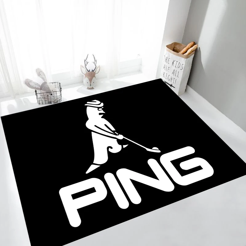 

G-golf -P-Pings Printed Carpet Non-slip Multi Function carpet Living Room Rugs Entrance Floor mat Home Kitchen Hallway Decor