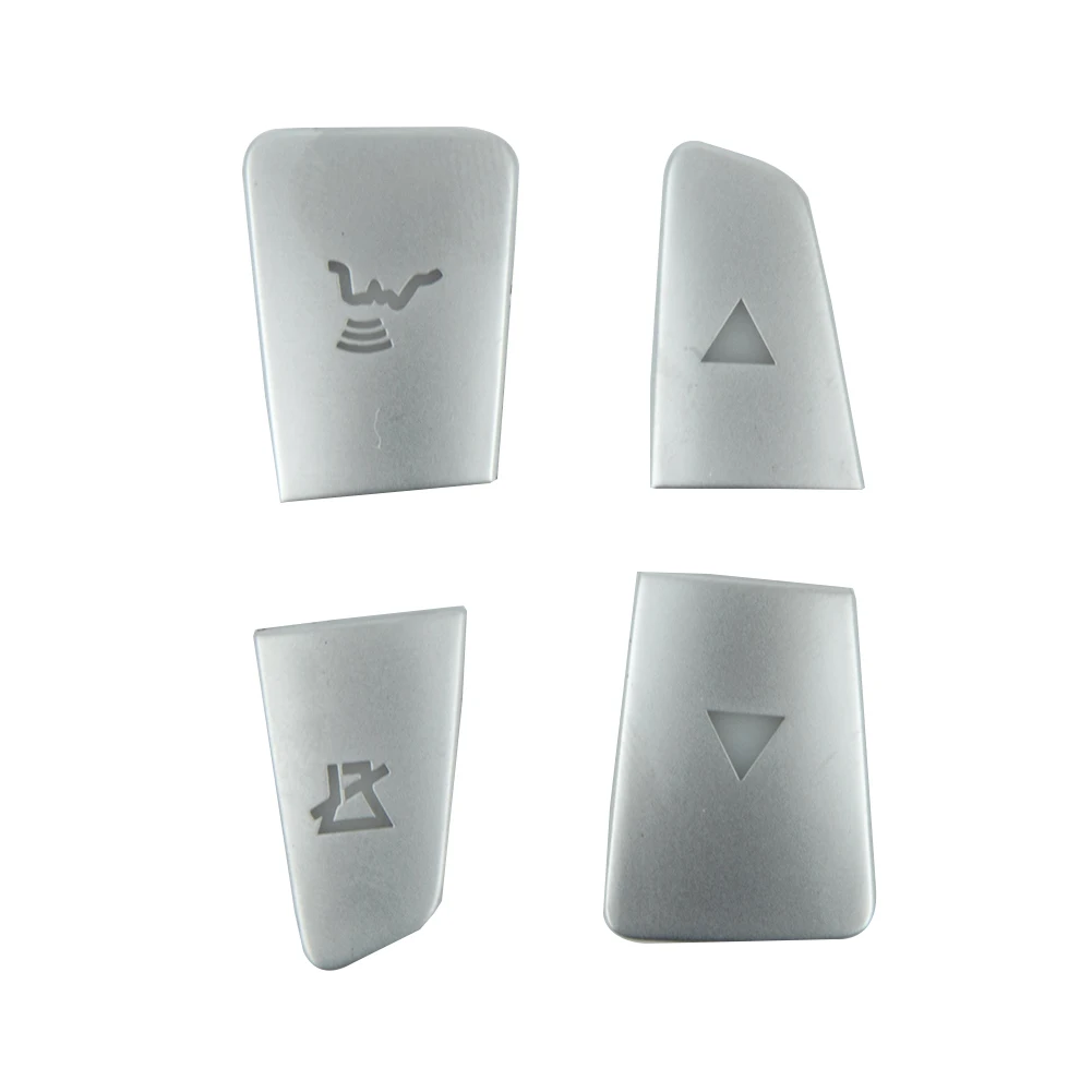 لمرسيدس غطاء أزرار غطاء أزرار غطاء أزرار الكسوة الفضة عجلة القيادة الكسوة ABS غطاء أزرار غطاء أزرار