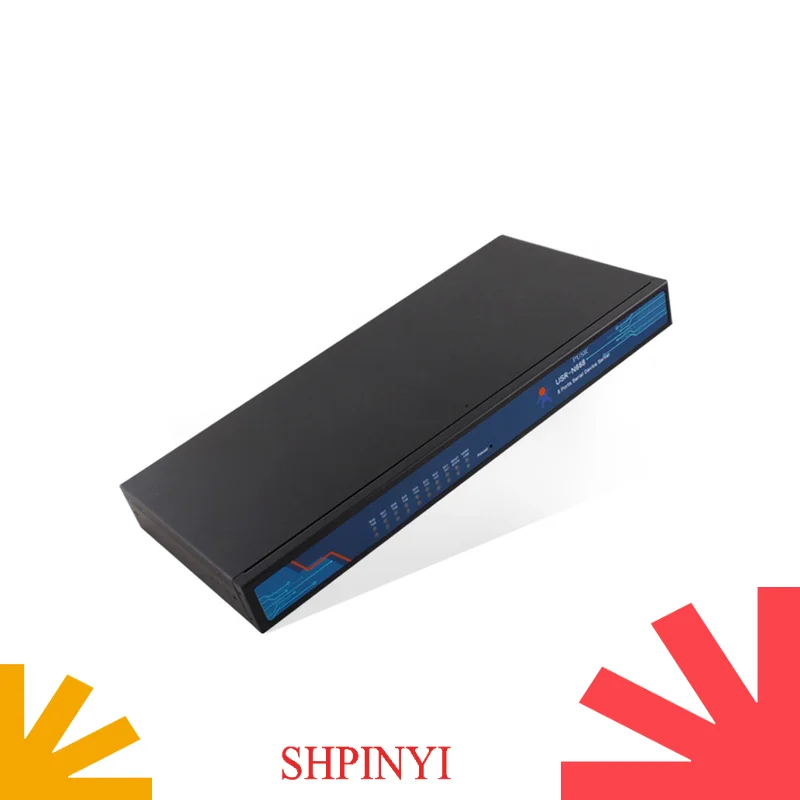 USR-N668 Industrial 8 puertos serie RS232 RS485 RS422 RJ45 a convertidor ethernet con SSL/TLS