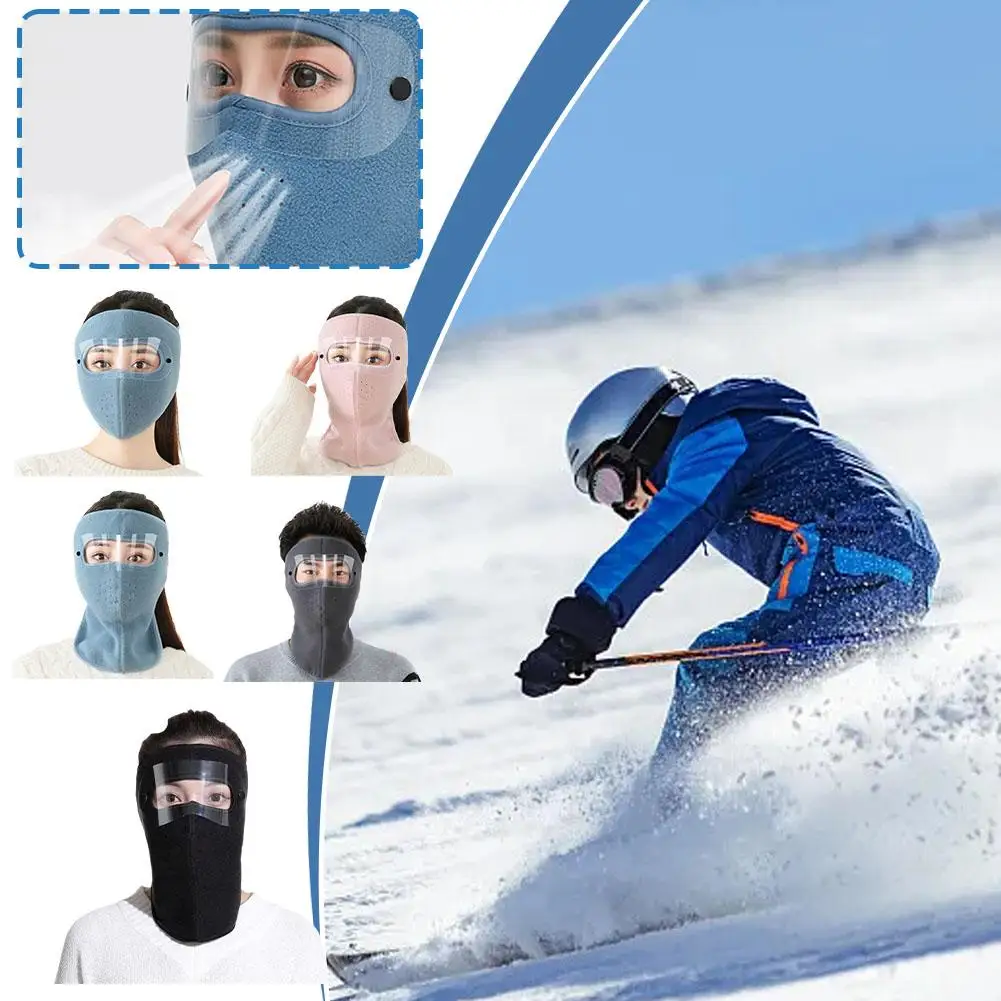 Winter Warm Motorcycle Face Mask Anti-dust Windproof Hat Ski Neck Helmet Hood Cover Face Goggles Mask Full Cover S9F5