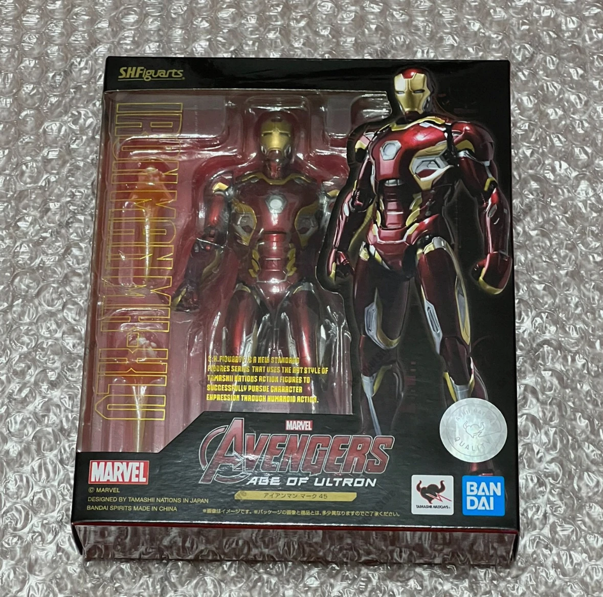 Bandai KIT MODELLO Originale SHF Avengers 2 Iron Man Mark 45 Anime Action Figure Giocattoli Modello Regali per I Ragazzi Da Collezione