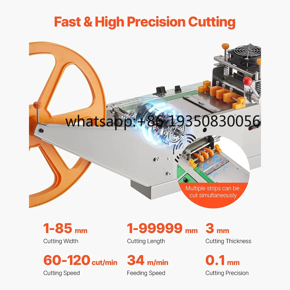 Desktop Auto Cut and Seal Tape Cutting Machine Microcomputer Hot Cold Cutter for Textile and Nylon Webbing