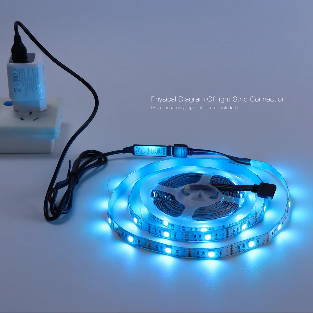 RGB Controller DC 5V USB Ports Connector Cable 4pin Line 3 Keys Dimmer for SMD 2835/5050/5630 LED Strip Lights Brightness Adjust