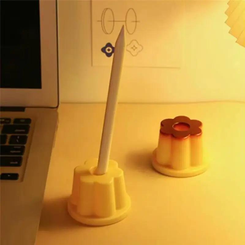 ABVT-3PC Cute Pudding Pen Holder - Desktop Ornament, Perfect Birthday Gift For Girls, Compact Design