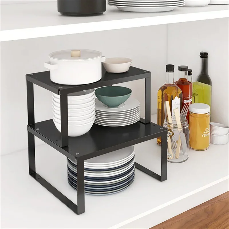 Metal Spice Organizer Bathroom Shelf Space Saving for Home Office Wall Cabinet Storage Rack Kitchenware Holder Kitchen Shelves