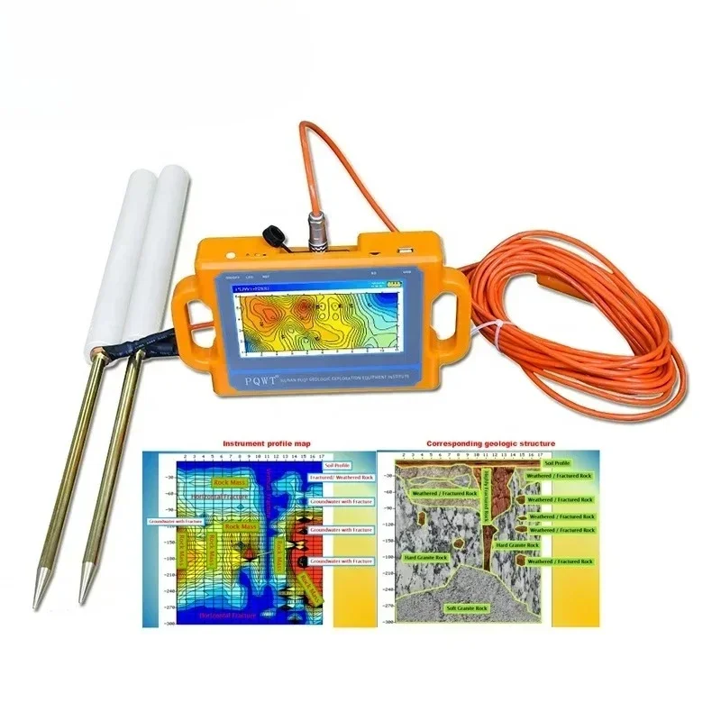 

Заводская цена 300-метровый автоматический детектор для подземного детектора воды, оборудование для испытаний на глубокие скважины, инструменты
