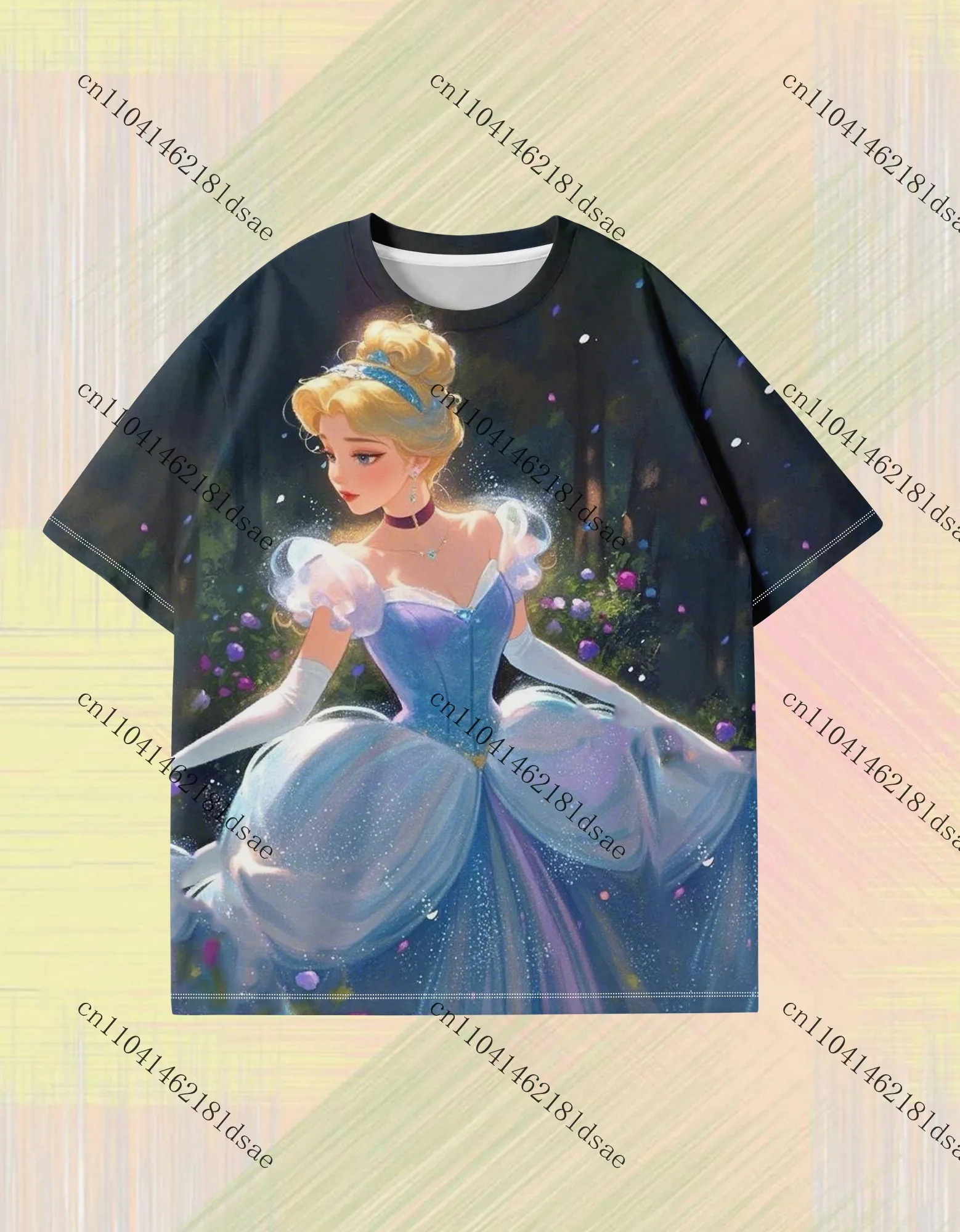 

ГОРЯЧАЯ футболка с 3D принтом «Принцесса мечта» для покупок, спорт на открытом воздухе, дома, полиэстер для взрослых и детей, топы Y2K, Золушка, «Холодное сердце», Эльза