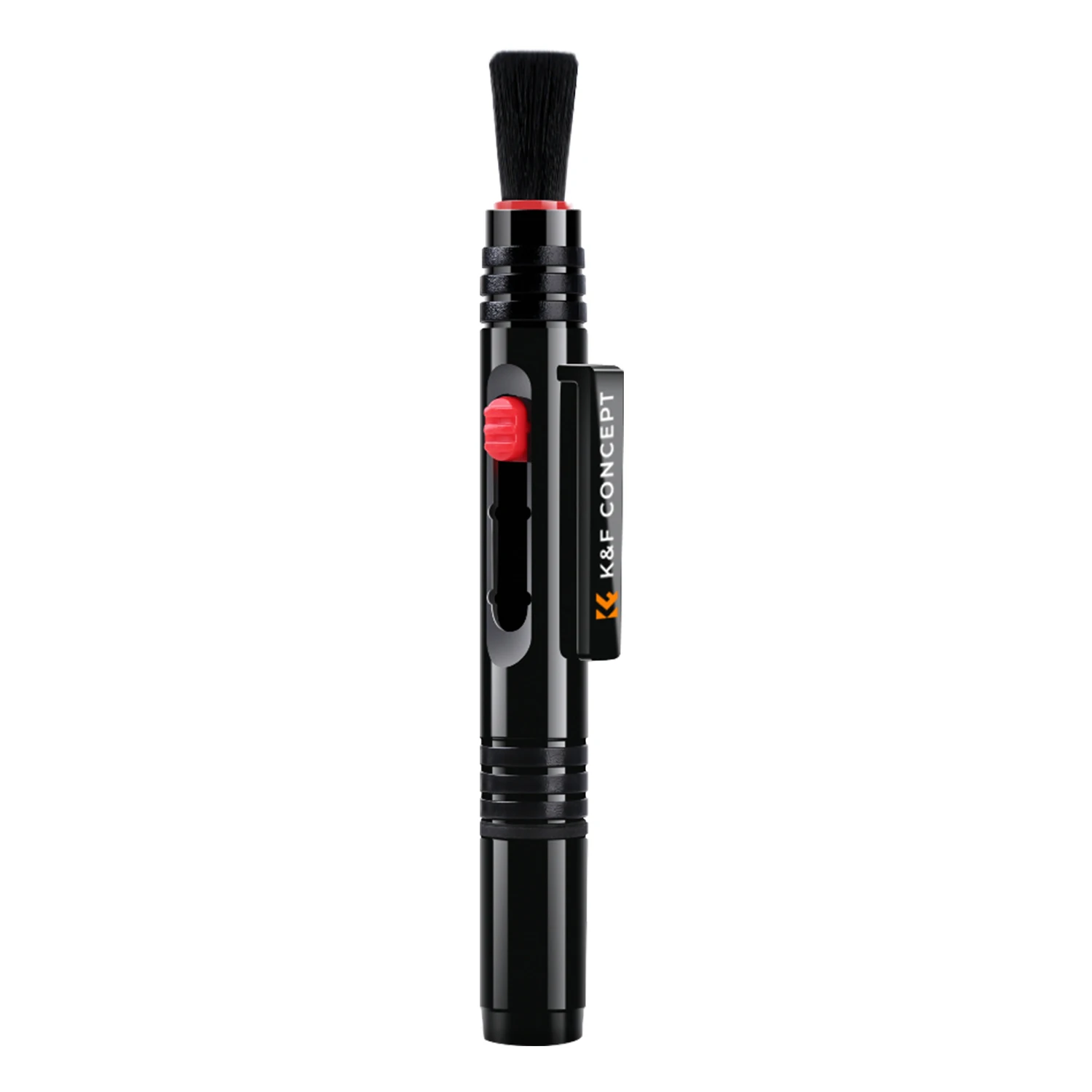 K & F Concept Caneta de limpeza de lentes Escova de lente com 2 cabeças de carbono para lente de câmera DSLR Telescópio Lupa Tela do telefone móvel