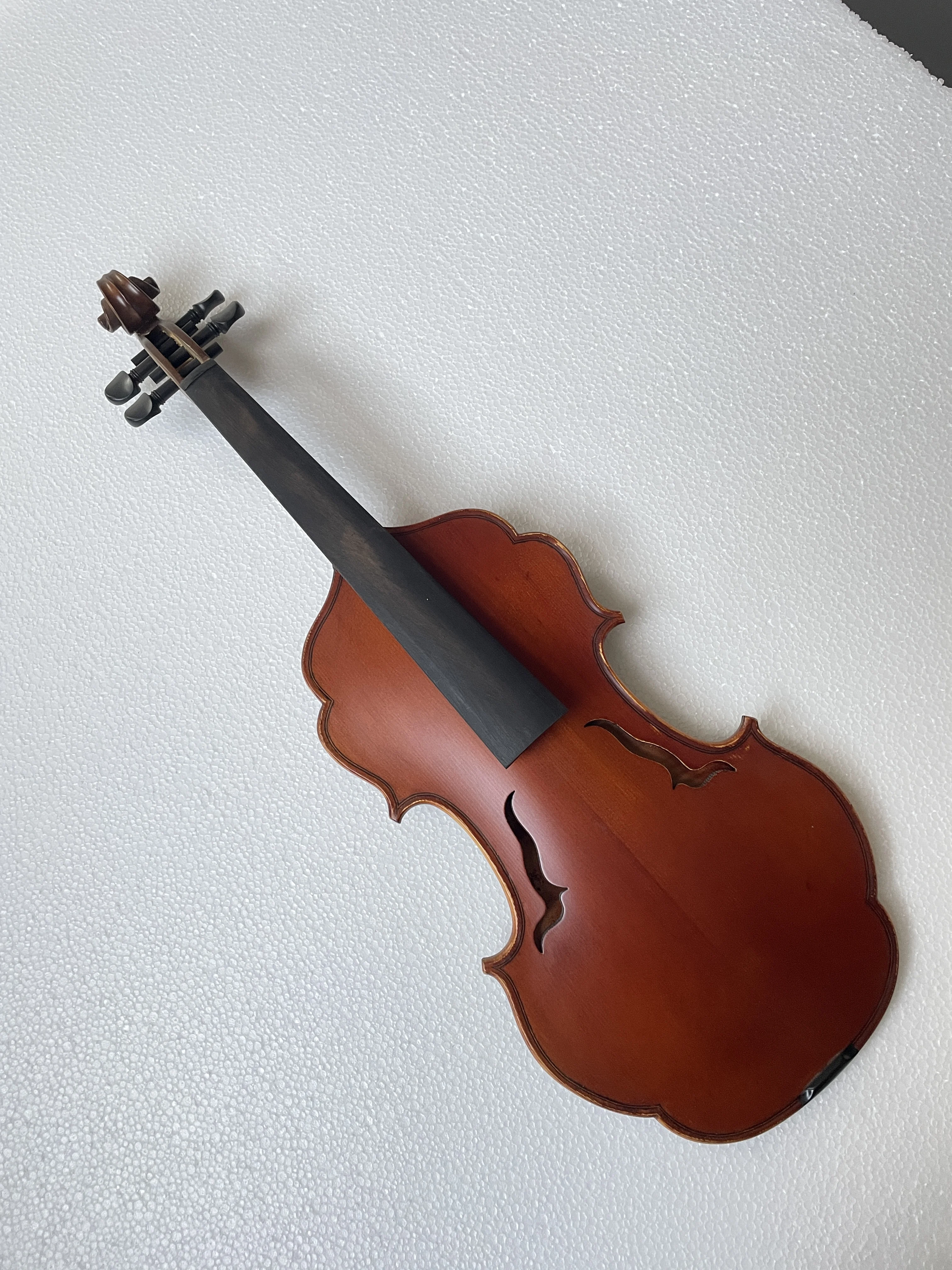 

Alien violin, high-quality, full-size, rare flowers, spruce panel, flame maple, entire backboard, ebony fingerboard