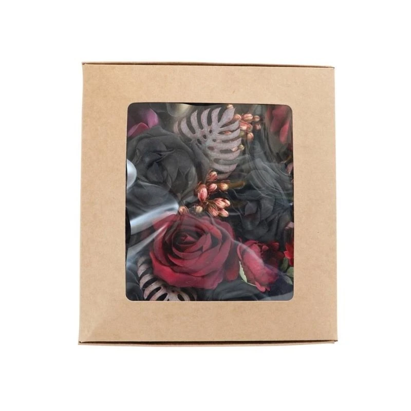 Stylish Large Rose Flowers Box Flower Packaging Box Festival Gifts Storage Box with Clear Window for Women 15UB