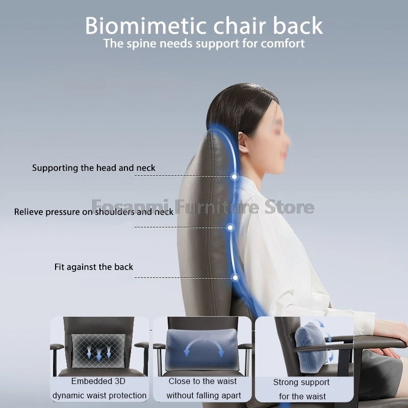 Modern Ergonomic Office Chair Soft Adjustable Backrest Angle And Height Adjustable Computer Chair Gaming Chair With Swivel Seat 