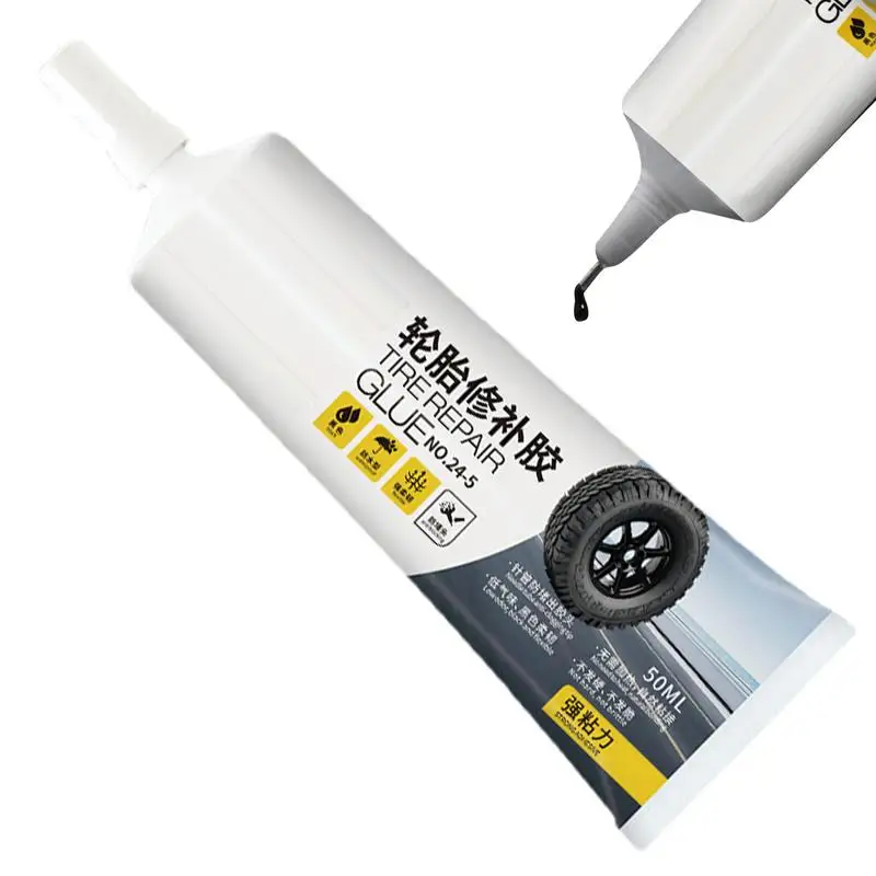 

50ml Tire Repair Glue Strong Adhesive Sealing Tire Bonding Glue Instant Tire Cracks Repair Adhesive Vehicle Accessories