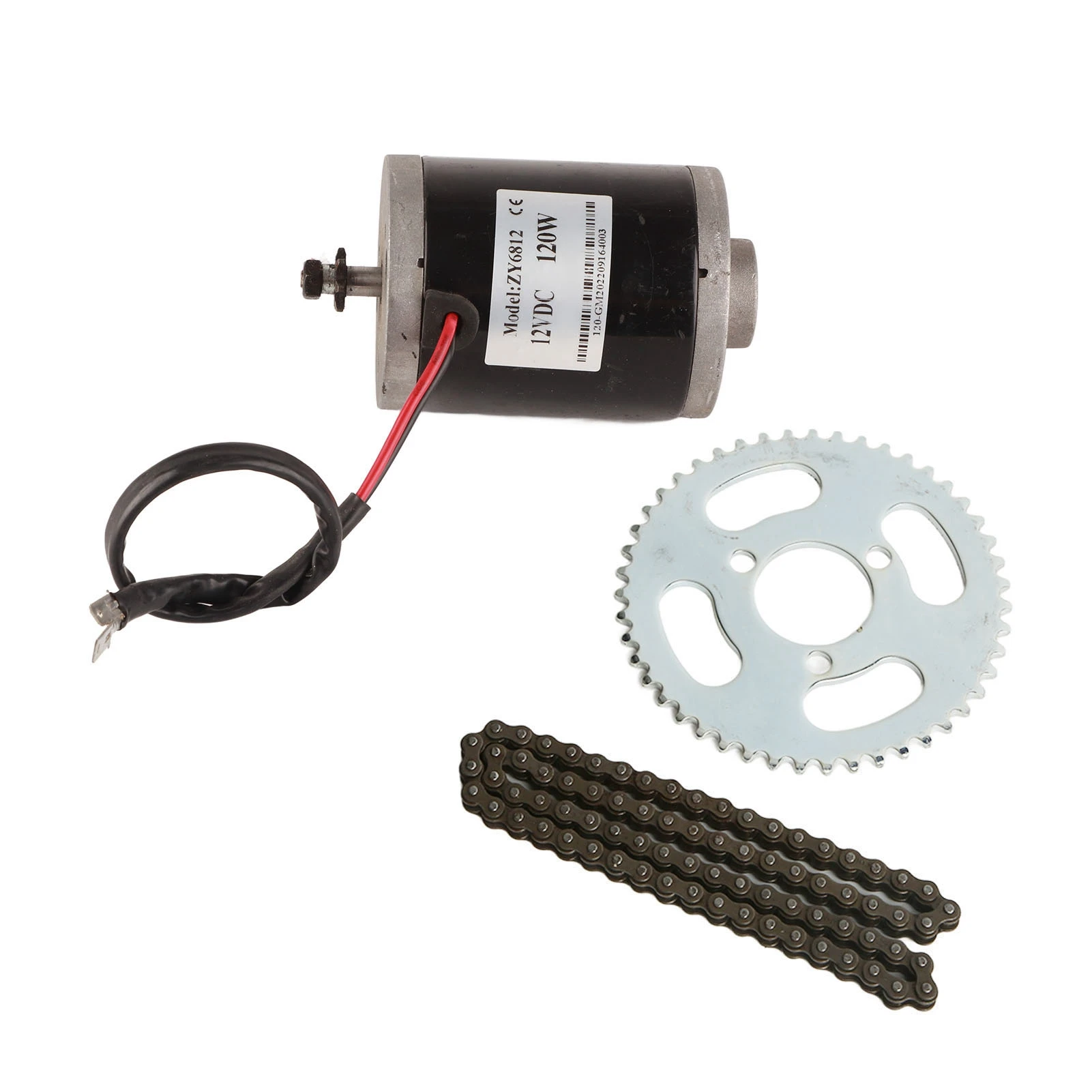 Electric Gear Motor Kit Electric Scooter Brushed Motor Kit Universal 12V 120W for Electric Tricycle