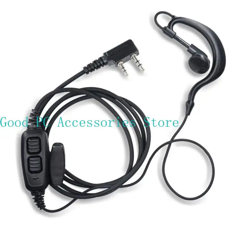 R53C PUSH DOUBLE PUSH TO TALK 2 PIN PLUT SELPTETS ADAPTER لـ 82 Series Walkies Talkies