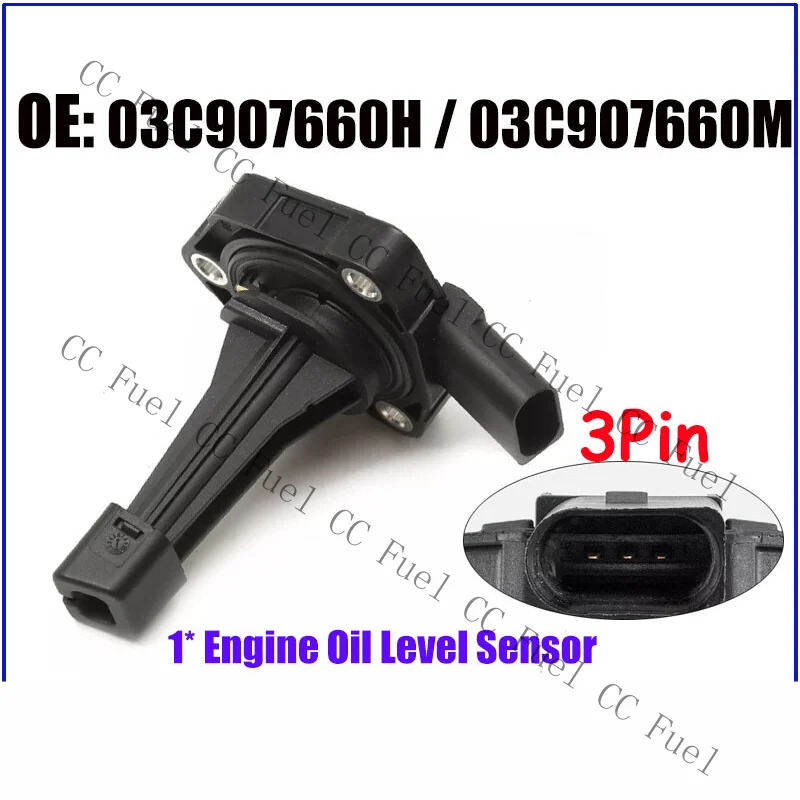 C+ Brand New Oil Level Sensor For AUDI A4 Q5 VW GTi 1.8T 2.0T 03C907660H 03C907660M