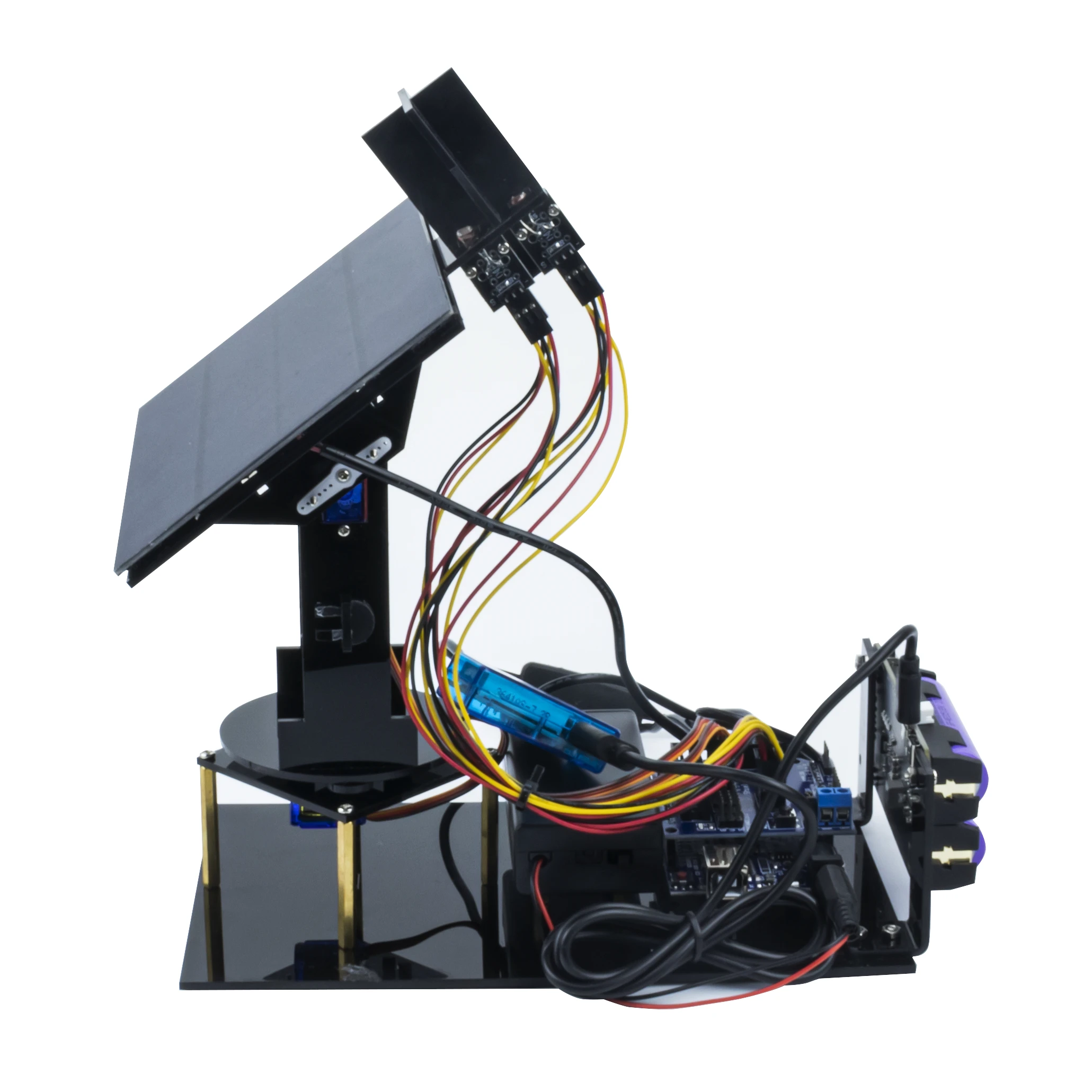 LAFVIN Kit de Inicio de seguimiento Solar para proyecto Arduino, sistema de seguimiento inteligente DIY, código de programación STEM y e-tutorial