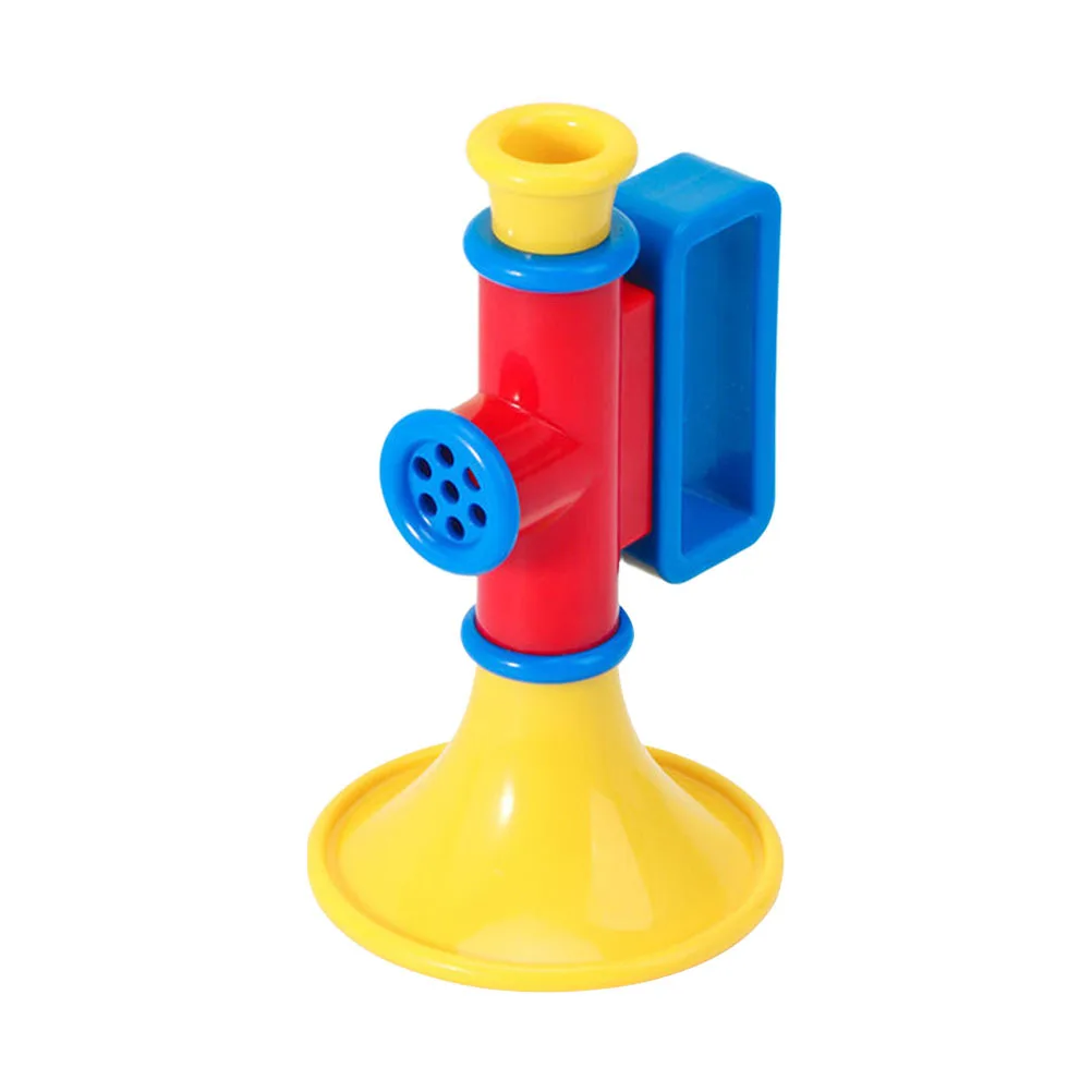 1 szt. Lekka plastikowa trąbka dla dzieci, kreatywny instrument muzyczny, dmuchana zabawka edukacyjna, kolorowa trąbka.
