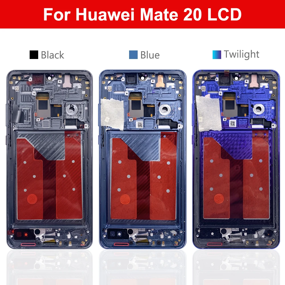 Nowy 6.53 ''wyświetlacz dla Huawei Mate 20 zespół digitizera z ekranem dotykowym LCD dla Mate 20 SNE-AL00 SNE-LX1 wyświetlania części zamiennych